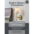 thumbnail image 7 of Better Homes & Gardens Brass 1-Light Indoor Wall Sconce with White Fabric Shade, Bulb Not Included, 7 of 7