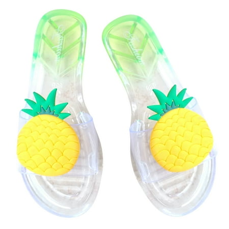 

Women Sandals Non-skid Cute Strawberry Pineapple Slip on Sandals Shower Slippers