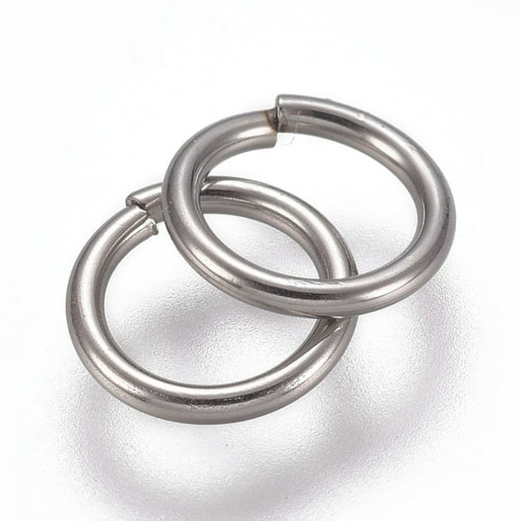 Tarnish Resistant 304 Stainless Steel Jump Rings Soldered Jump Rings Closed Jump Rings Stainless Steel Color 20 Gauge 6x0.8mm Inner Diameter: 4.5mm