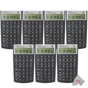 Seven Pck HP 10bII+ Financial Calculator Black