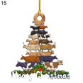 thumbnail image 2 of Hanging Pendant Christmas Series Pattern Weather Resistant Wood Door Decorating Sign Kids Gift, 2 of 9