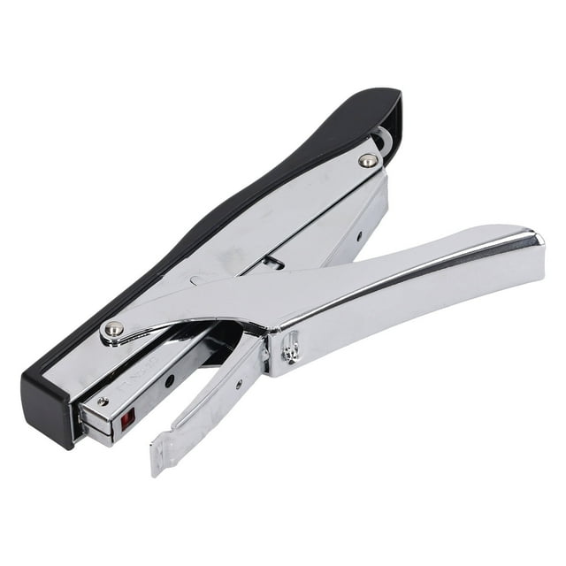 Agrafeuse Portative, Agrafeuse de Bureau Pratique Surfaces Givrées pour Reliures de Documents Noir, Transparent