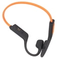 thumbnail image 3 of NFTIGB Open Ear Headset 32GB Memory Bone Conduction Swimming Diving Sports Headphones, IPX8 Waterproof Wireless Bluetooth 5.3 Earphones, Lightweight Silicone Magnetic Charging, Orange, 3 of 9