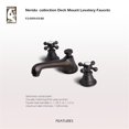 thumbnail image 5 of Water Creation 3" Cross Handles Solid Brass Faucet in Brown/Bronze, 5 of 7