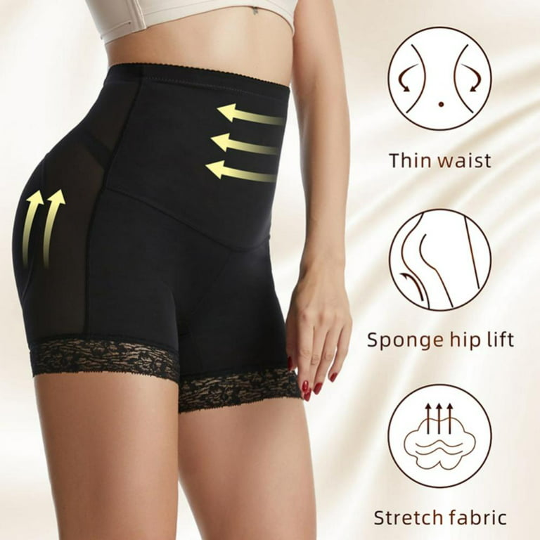 Women Seamless Butt Lifter Padded Shapewear Tummy Control Panties Waist  Trainer Lace Body Shaper Hip Enhancer Underwear 