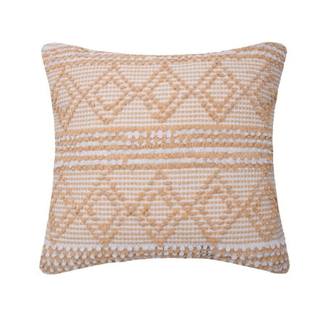 UPC: 0008246762201 | Trinity Yellow Geometric Throw Pillow 18  X 18  Decor Decoration Throw And Accent Woven Throw Pillow For Bedding Sofa Or Couch