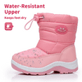 thumbnail image 3 of Blikcon Kids Snow Boots Boys Girls Lightweight Slip Resistant Waterproof Winter Boots (Toddler/Little Kid), 3 of 7