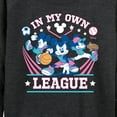thumbnail image 3 of Disney - In My Own League - Women's Lightweight French Terry Long Sleeve Shirt, 3 of 5