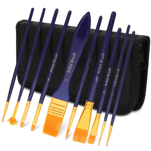 1 Ensemble de Pinceaux Portatifs Pinceaux d'Artiste Multifonctions Pinceaux d'Aquarelle Professionnels