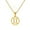 Gemini, variant on 12 Zodiac Necklace for Women Stainless Steel Lucky Gold Round Pendant Constellation Birth Sign Charm with Chain Gemini