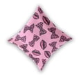 thumbnail image 2 of Hot Pink Lips Bows with Leopard Print Throw Pillow Covers Pillowcases 20 x 20 Inch Home Decor 2 Packs for Bedroom Sofa, 2 of 6