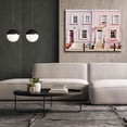 thumbnail image 6 of Epic Graffiti 'London Pink Purple Houses' by Keri Bevan, Giclee Canvas Wall Art, 54"x40", 6 of 8