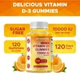 thumbnail image 5 of (3 pack) Vitamatic Sugar Free Vitamin D3 10000 IU per Gummy - 120 Pectin Based Gummies - Great Taste - Healthy Bones, Mood & Immune System Function - Non-GMO - 120 Servings, 5 of 12