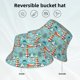 thumbnail image 2 of Fotbe Sea Lighthouse Sombrero Tipo Pescador con Estampado – Sombrero de Sol de Algodón de Moda para Playa, Golf, Pesca, 2 of 6