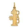thumbnail image 1 of 10K Yellow Gold  #1 DAD Charm Pendant (NO CHAIN), 1 of 4