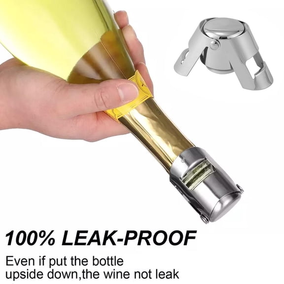 Blarkrus Wine Champagne Stopper Sparkling Prosecco Bottle Sealer Saver NEW