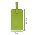 thumbnail image 4 of Etiqueta de equipaje de viaje de cuero PU, maleta, mochila, nombre, dirección, ID, etiqueta de mensaje, verde limón, 2 piezas, 4 of 5