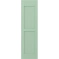 thumbnail image 5 of Ekena Millwork 12"W x 67"H Americraft Two Equal Flat Panel Exterior Real Wood Shutters (Per Pair), Seaglass, 5 of 10
