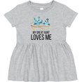 thumbnail image 3 of Inktastic Owls My Great Aunt Loves Me Girls Baby Dress, 3 of 5