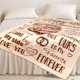 thumbnail image 4 of LHSHID Wedding Anniversary Blanket 50 Years for Women Men Happy 50th Anniversary Soft Throw Blanket Romantic Gift for Couple Wife Husband 30"x40", 4 of 7