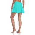 thumbnail image 4 of Charmo Women's Swim Skirt High Waist Swim Skirt with Briefs Bikini Tankini Bottom Solid Swimdress Skirt, 4 of 7