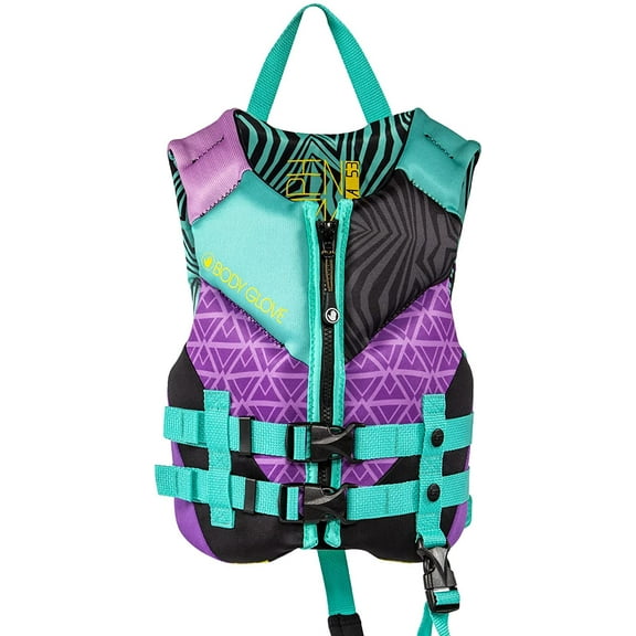 Body Glove- Phantom PFD-Child Life Jacket -Child, Unisex, One Size, Aqua, for Children 30-50 lbs.