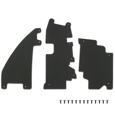 Black Rad /Grille Air Deflector Set w/ Fasteners 3Pcs Fit for 2009-2014 Ford F150 2009-2014 Raptor