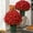10 bundle Scarlet, variant on Funsdecor Mums, Artificial Sunset Mums, Artificial Outdoor Sunset Mums Flowers - UV Resistant, Waterproof, Windproof, Fall Flower Daisy With Eucalyptus, Look Real, Full, Vibrant (5 Bundle Gold)