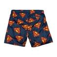 thumbnail image 7 of Superman Logo All-Over Print Men's Navy Active Mesh Shorts - XL, 7 of 7