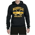 thumbnail image 2 of Wild Bobby City of Nashville Hockey Fantasy Fan Sports Unisex Hoodie Sweatshirt, Black, 3X-Large, 2 of 5