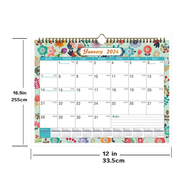 24×17 Desk Calendar 2025