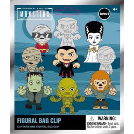 Horror 3D Figural Foam Bag Clip Universal Monsters Series 4 Mystery Pack [1 RANDOM Figure]