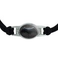thumbnail image 2 of Justice League Movie Batman Logo Novelty Suede Leather Metal Bracelet, 2 of 4
