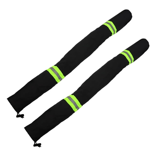 Set of Two Boat Trailer Guides Pad Sleeves with Night Visibility Strips