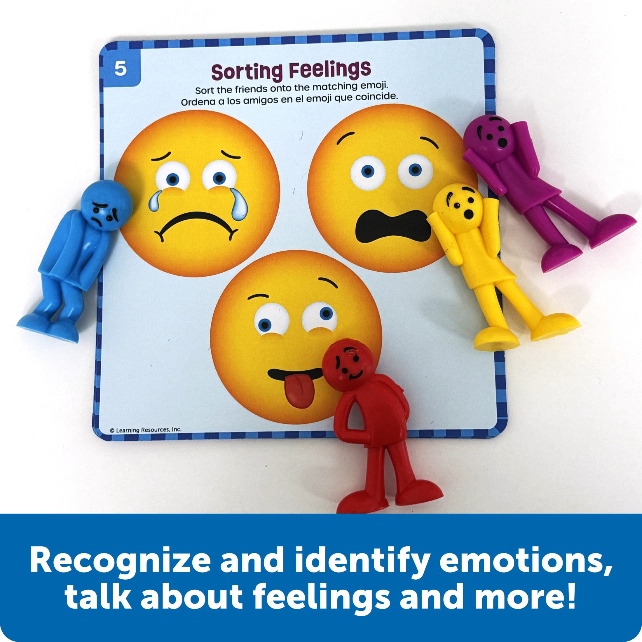 Learning Resources Skill Builders! Feelings Learning Kit Talking Flash Cards Ages 4 and Up