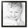 thumbnail image 2 of ArtToFrames 28" x 29" Honors Black with Silver Picture Frame, 28x29 inch Black Wood Poster Frame (WOM-5157),  Pack, 2 of 7