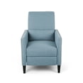 thumbnail image 2 of Llinc Store Nail Tufted Fabric Push Back Recliner Chair with Footrest Upholstery Modern Lying Chair Single Sofa for Living Room, Light Blue, 2 of 9