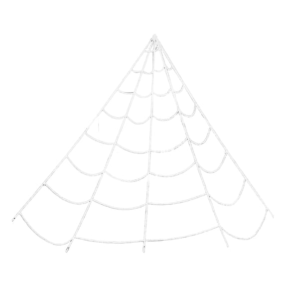 QLUEWX Halloween Spider Web Decorations, 7m White Triangular Spider Web, Stretchable Cobweb Prop for Indoor Outdoor Yard Porch Haunted House Halloween Party Decor