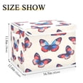 thumbnail image 5 of Yayeee Collapsible Cube Storage Bin with Lid Fabric Closet Decorative Basket with Handles, Blue Butterflies, 5 of 7