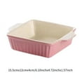 thumbnail image 7 of DOMELAY Porcelain Bakeware Cutlery Baking Salad Plate Casserole Dishes for Oven for Home Barbecues Camping Restaurants Square, 7 of 7