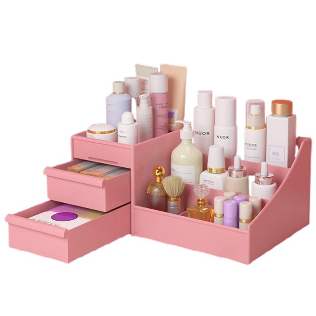 Estuche De Almacenamiento, Organizador De Maquillaje Artesanal, Accesorios Para Estudiantes De Dormitorio, Suministros Para Mujeres, Cajón De Plástico, Caja De Cosméticos Para El Cuidado De La Piel Cateissary HA036601-00
