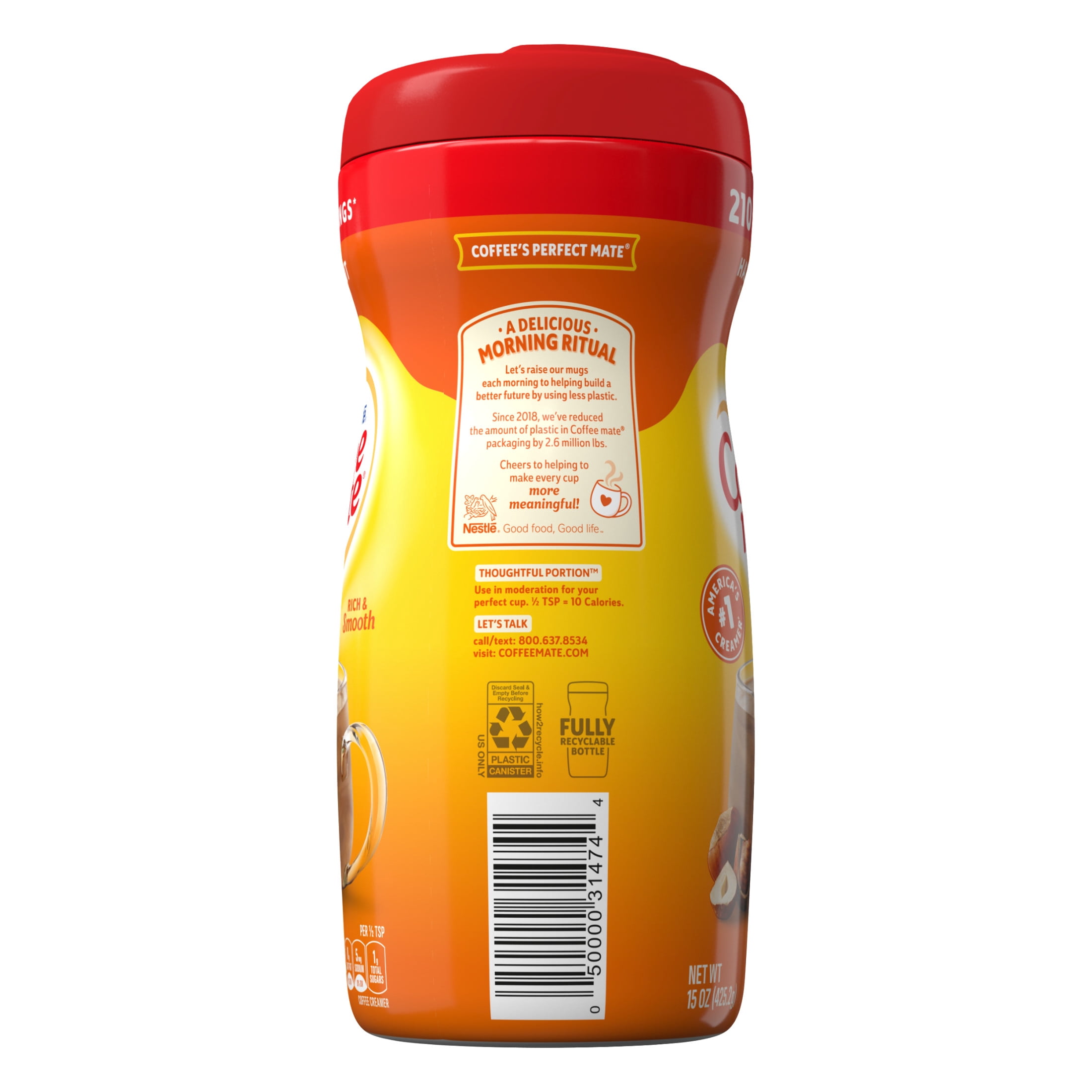 Coffee mate Hazelnut Powder Coffee Creamer, 15 oz