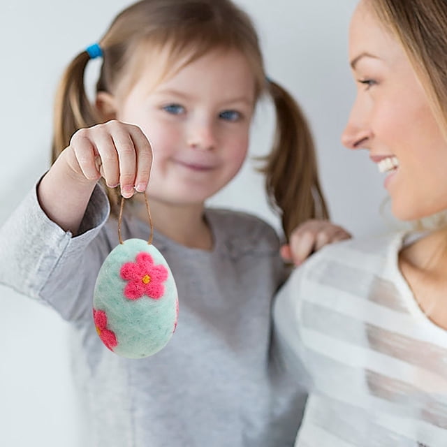 Creatine Easter Egg Hanging Handmade DIY Wreath Colorful Speckled For Home Party Festive Seasonal