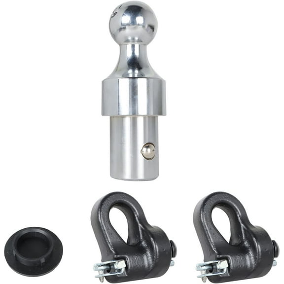 OTTULUR Chrome Steel Gooseneck Trailer Hitch 2-5/16 in 30000lbs Gooseneck Ball Kit 60692