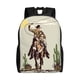 thumbnail image 1 of Fotbe Vintage Cowboy Riding Horse Mochila de Viaje para Laptop, Mochila Ejecutiva Delgada y Resistente 15.6", 1 of 8
