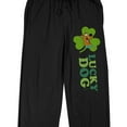 thumbnail image 2 of Scooby Doo Lucky Dog Men's Black Sleep Pants-Medium, 2 of 3