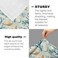 thumbnail image 4 of Nautical Coastal Blanket, Flannel Coastal Blankets Gifts, Coastal Starfish Ocean Seashell Beach Throw Blanket for Sofa Couch Bed Living Room Soft Warm Cozy Nautical Decor 60" x 50", 4 of 6