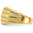 thumbnail image 3 of 14K Yellow Gold Polished Fancy Ring - Ring Size 7.0- Made In Italy, 3 of 8