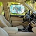 thumbnail image 6 of KUIFORTI Turtle Car Window Shades for Baby 20.47"x12.59" (2 Pack) - Blocks 99.98% UVR, Sun Protection and Sun Shade Blocker, Glare Shield Protection, Cling Side Car Window Screens, 6 of 8