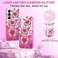 thumbnail image 4 of CASEFIV for Samsung Galaxy S26 Plus Case,[Magnetic Invisible Stand][Military-Grade Drop Protection] Slim Glossy Marble Pattern Back Shockproof Protective Phone Cover,Purple Marble, 4 of 8
